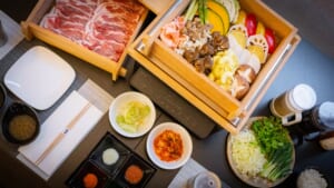 地産ブランド豚のせいろ蒸ししゃぶ
