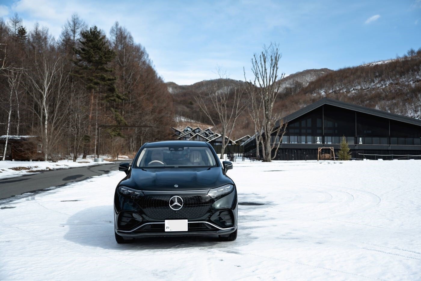 メルセデスベンツ スタッドレスタイヤ レンタカー 軽井沢 一棟貸しヴィラリゾート